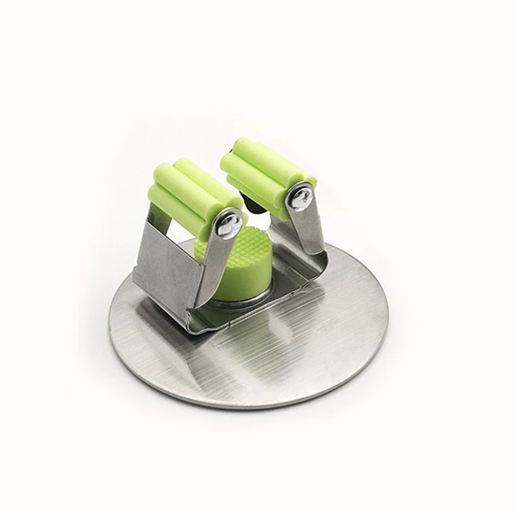 
Manufacturers Exclusively Non-perforated Bathroom Kitchen Stainless Steel Broom Mop Holder 