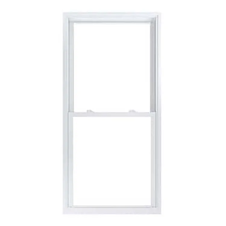 High Quality Double Lowe Glass UPVC Windows Grill Energy-Saving Single Hung Window