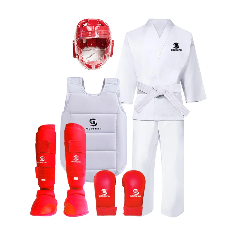 Wholesale Custom Karate Uniforms Cotton Kung Fu Suits for Adults Training Kung Fu Sets from Bangladesh XL XXL Size Sportswear
