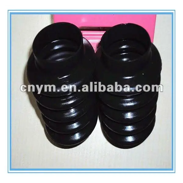 customizad molded silicone dust cover/auto rubber bellows flexible rubber bellow hose