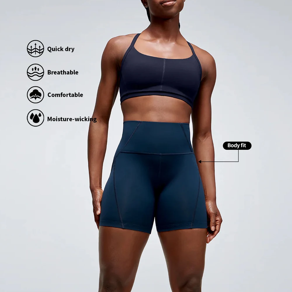 Yoga Sets Fitness Mujer 2024 Custom 2 Piece Crop Top and Yoga Shorts Set Plus Size Gym Clothes Women Sports Set