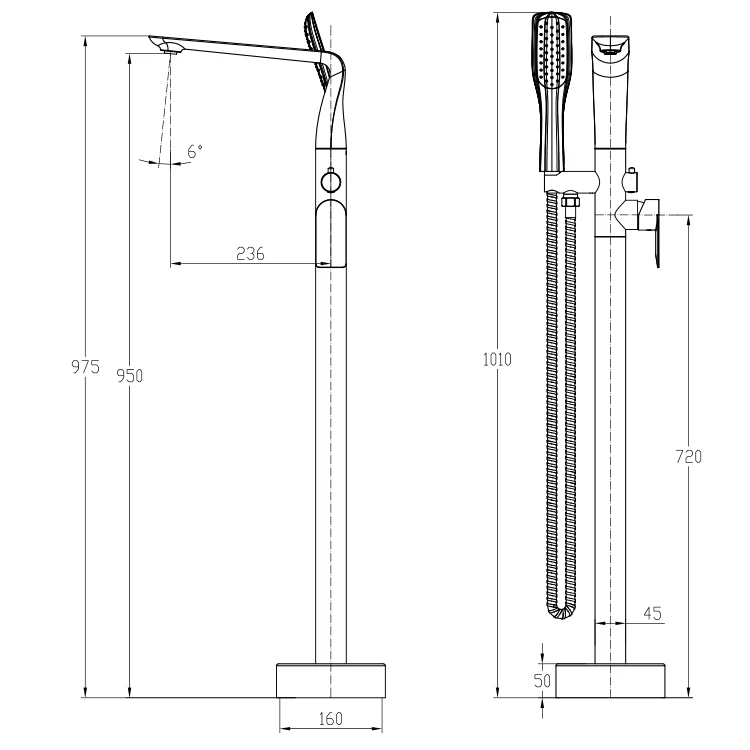 Bronze Floor Stand Bath Faucets Bathtub Hot Cold Water Mixer Flooring Faucet bathtub faucet