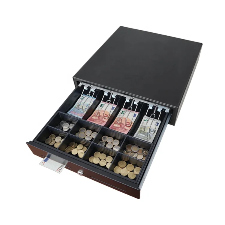 MK-410 4 bill 8 coin metal electronic cash drawer rj11 for pos system