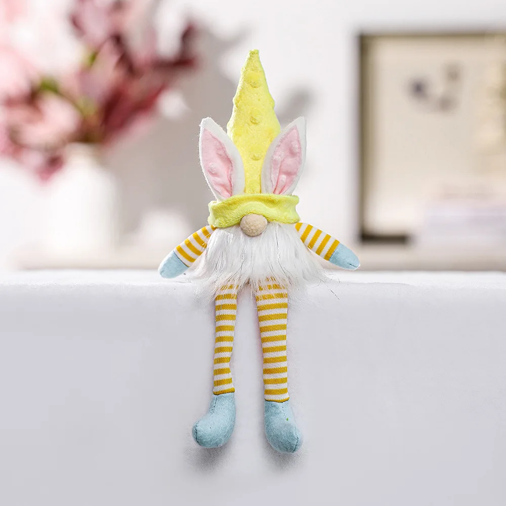New Easter Doll With Lamp Hanging Leg Dwarf Pendant Faceless Doll Creative Plush Doll Toy