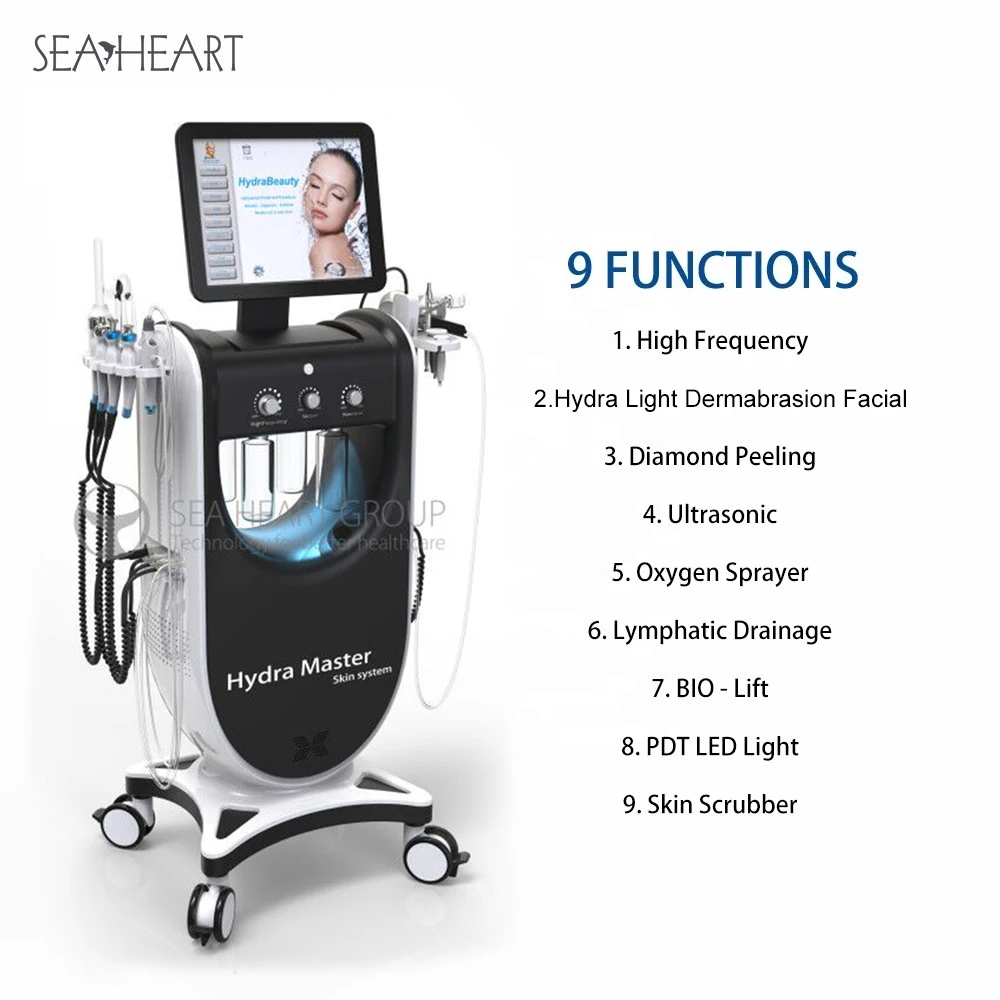 Professional Jet Peel Beauty Geneo Facial Massage Cleanser Machine Skin Analyzer Tightening and Rejuvenation