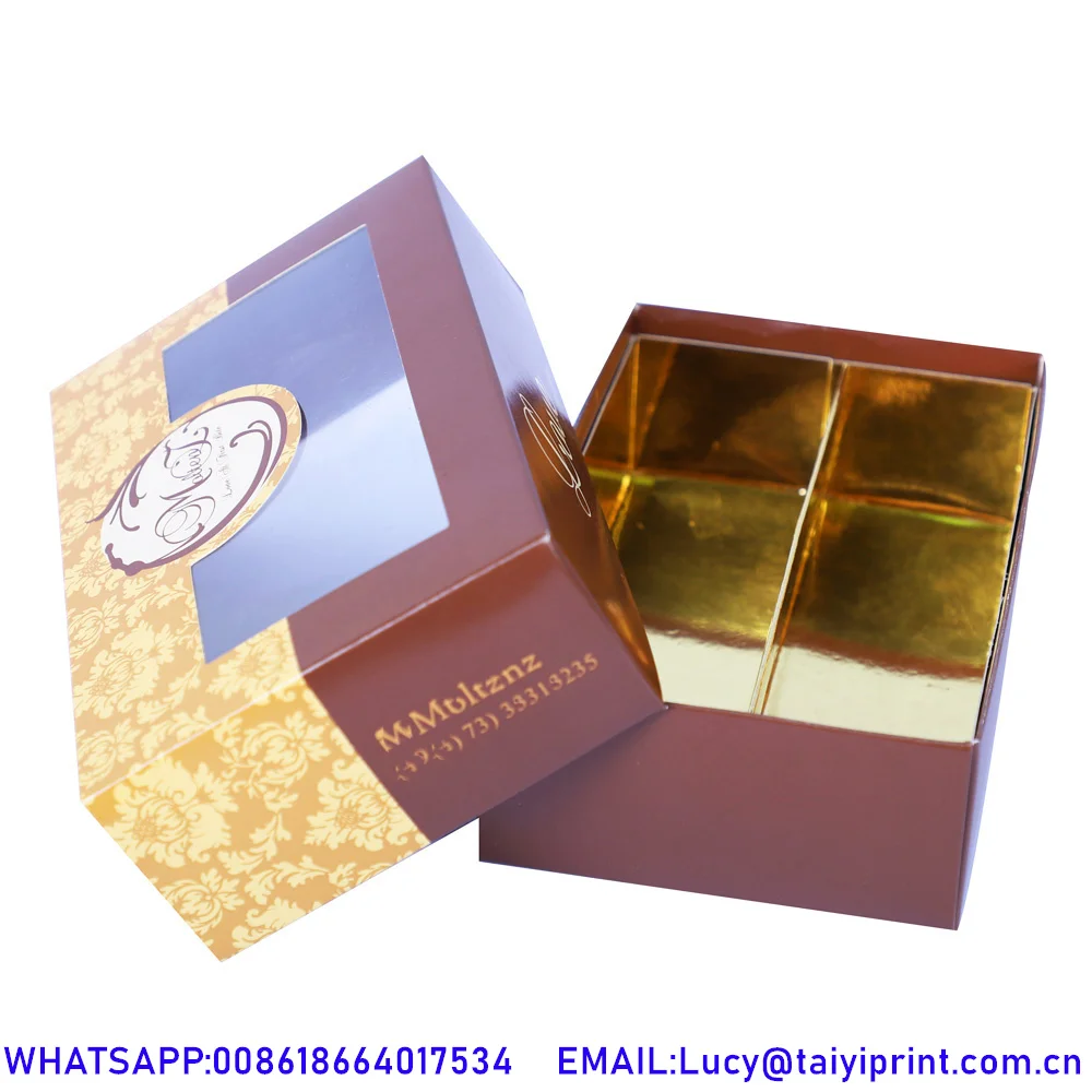 Golden Supplier Christmas Chocolate Box Packaging Luxury Custom Truffle Mushroom Chocolate Box