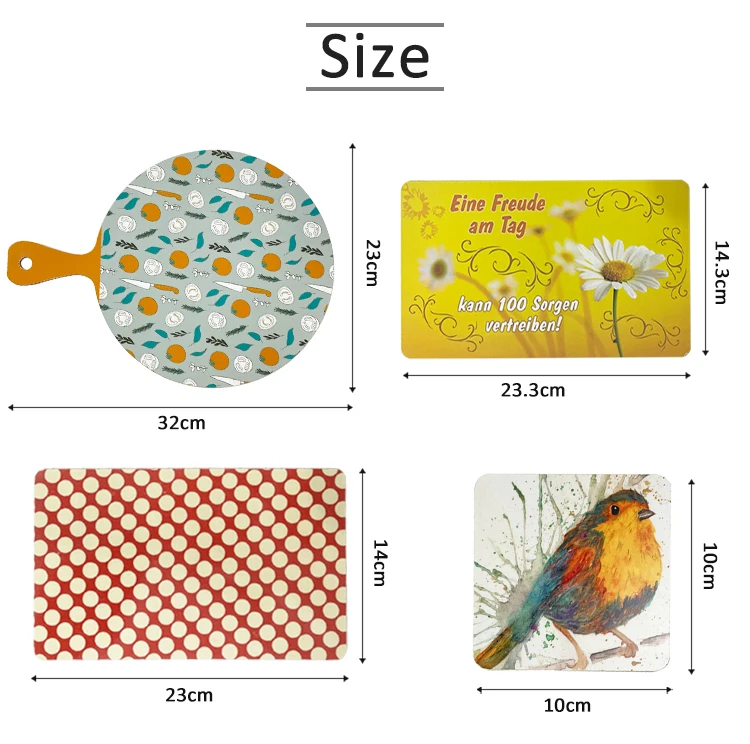 Melamine Laminated Breakfast Cutting Boards/ Bread Chopping Board