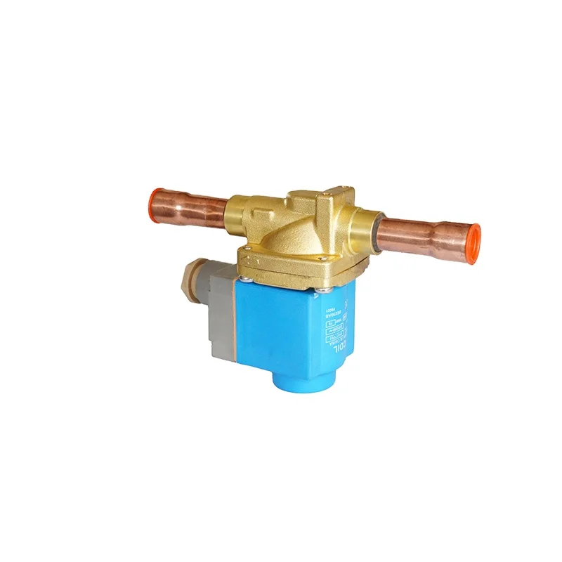 Green Rain High Quality Diaphragm Solenoid Valve 1/2 5/8 ODF Solder SAE Flare for Air Conditioning