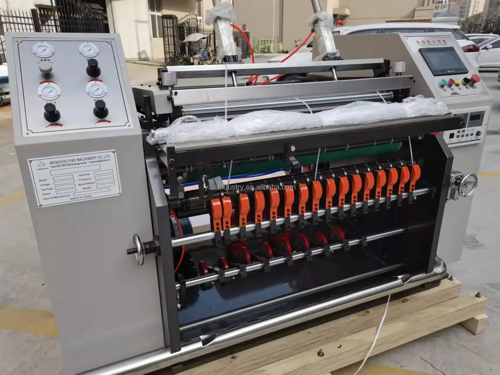 Cash Register Paper And Roll Slitting Machine/ATM reel paper slitter and rewinder/Thermal roller cutter price made in china