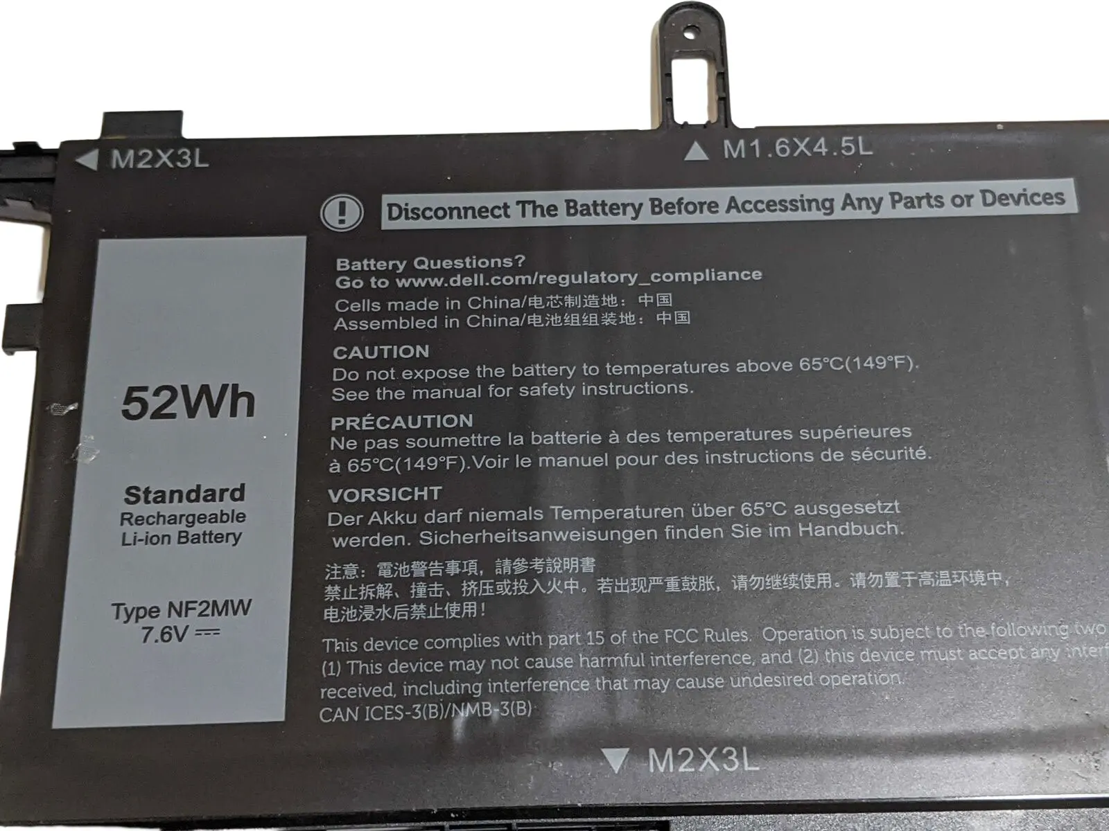 NEW OEM 08W3YY NF2MW Laptop Battery Replacement for Dell Latitude 7400 2-in-1 9410 2-in-1 Series 85XM8 Notebook batteries