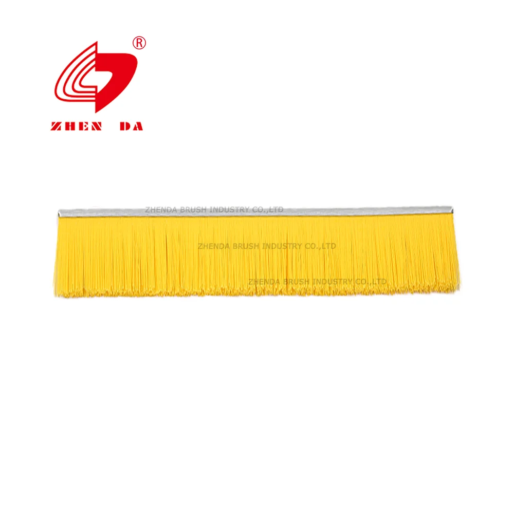 Dustproof Hollow Metal Doors Premium Aluminum Brush Door Sweep Brush Strip