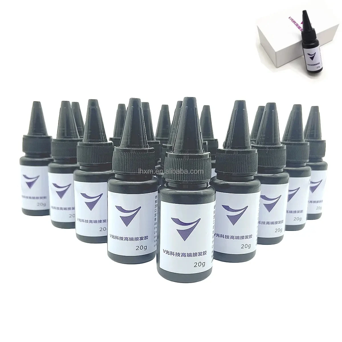 Прямая Продажа с завода V-образная лента для наращивания волос набор инструментов 100% человеческих