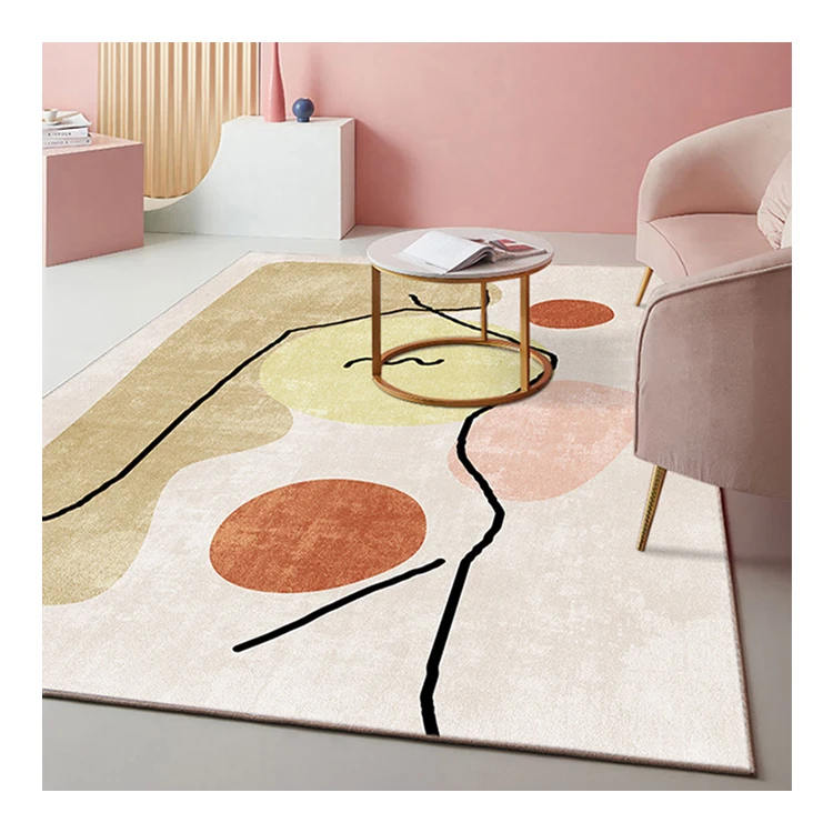 Soft And Skin Friendly Imitation Cashmere Material Bedroom Bedside Carpets Stain Resistant Floor Mats carpet Area Rugs