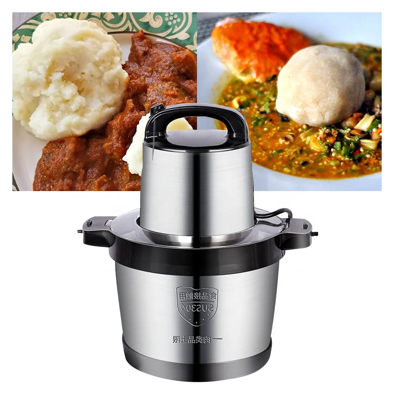  6L High-performance Pound Yam Electric Meat Grinders & Slicers for