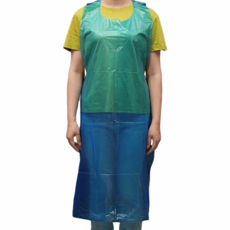 OEM Service Polyethylene Aprons Waterproof Plastic Large Size Disposable Pe Apron For Adult