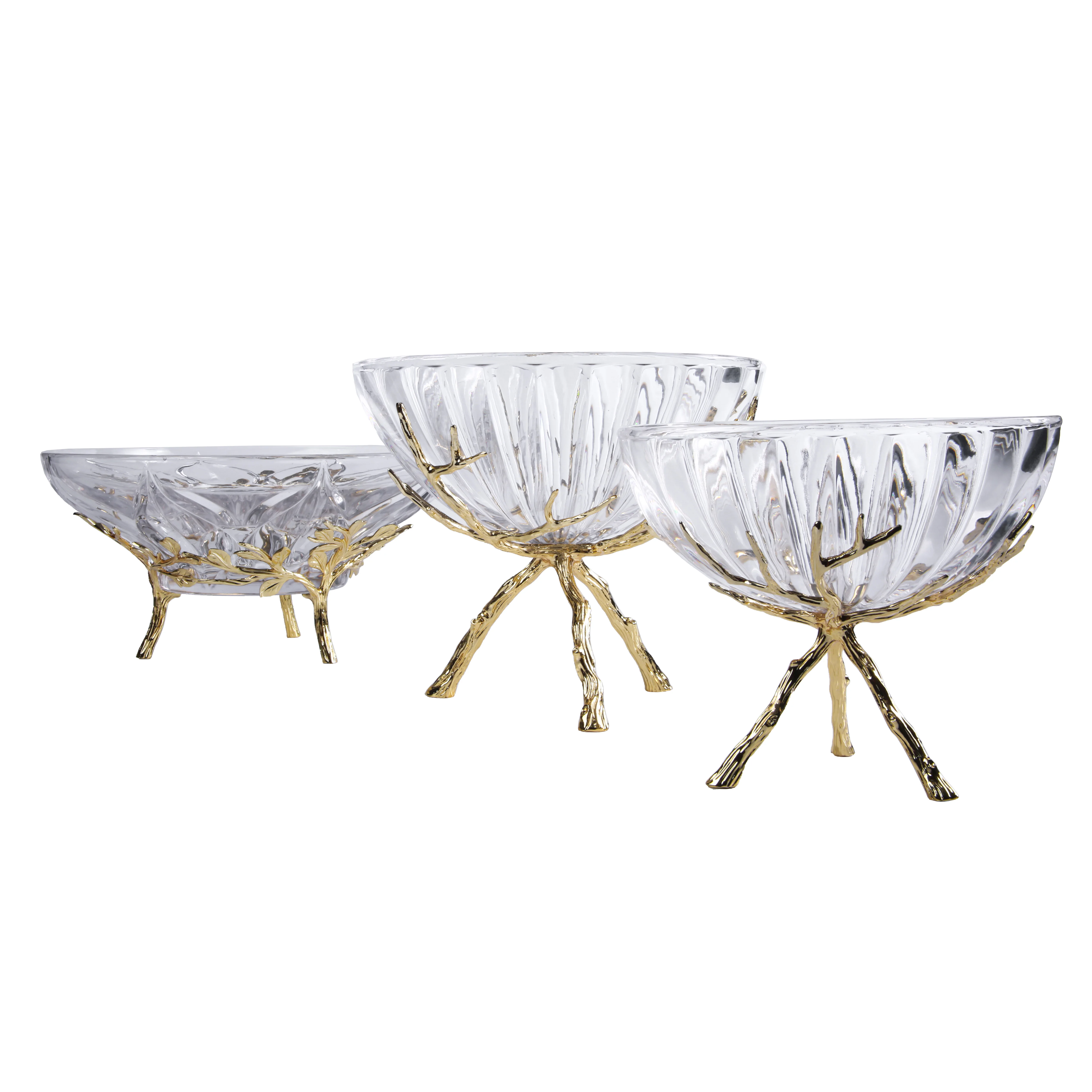 Manufacturer Wholesale High Quality Home Glass fruit dry fruit tray Elegant Transparent Nordic Fruit Tray