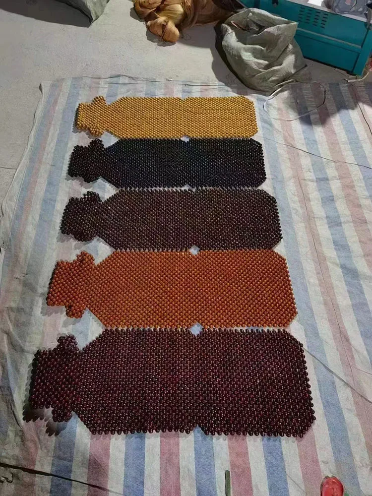 Marcan Factory Price Handmade Design Breathable Wooden Bead Car Seat Cover for Summer Beads Cooling Bead Car Seat Cushion