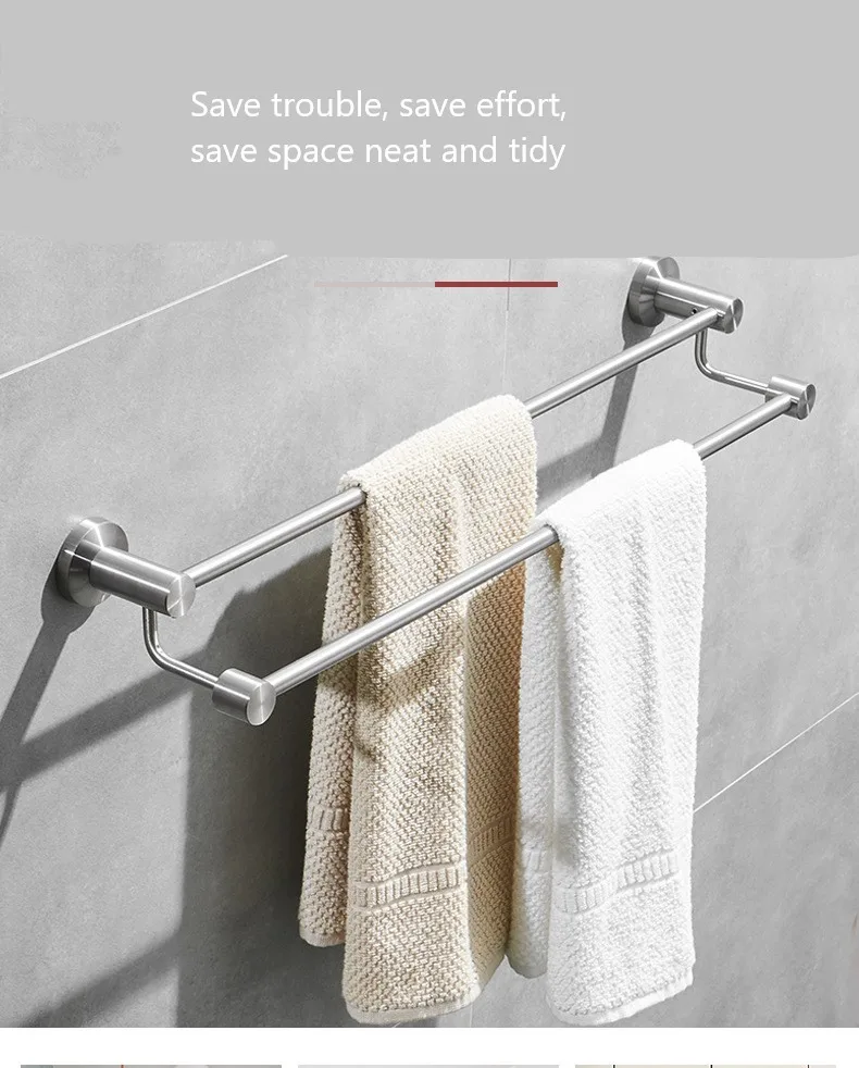 Stainless Steel Bathroom Shelf Toilet Towel Rack Toilet Towel Bar Soap Rack Glass Desk Storage Rack bathroom accessories
