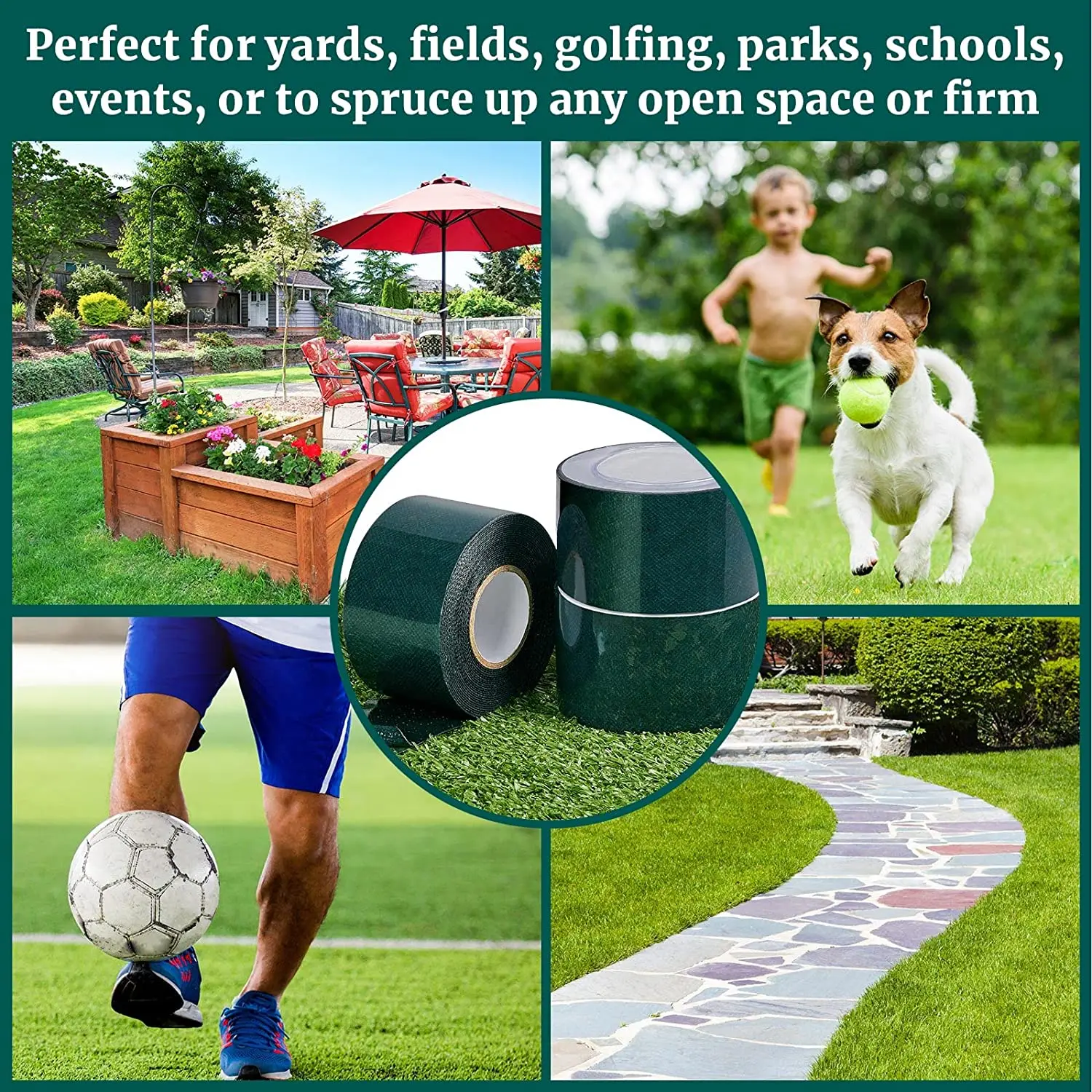Custom Self Adhesive  Artificial Grass Seaming Tape, Seam Tape for Lawn, Indoor Outdoor Carpet Jointing