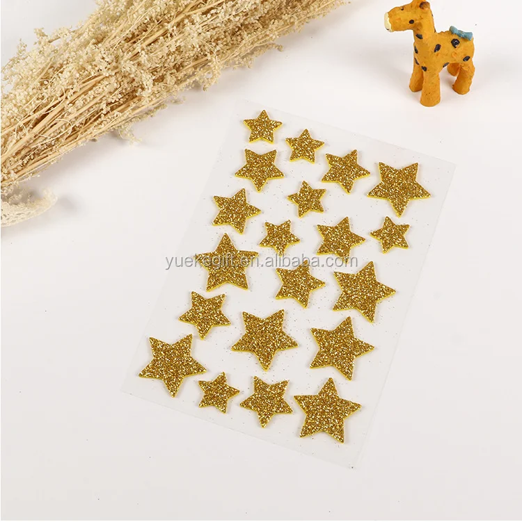 
soft glitter alphabet EVA Foam sticker Education Letter sponge sticker 
