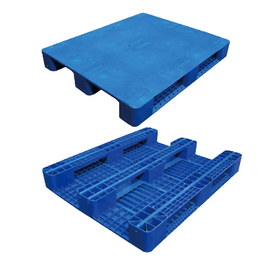 Longshenghe 3 runners Durable stacking and racking flat top plastic pallet