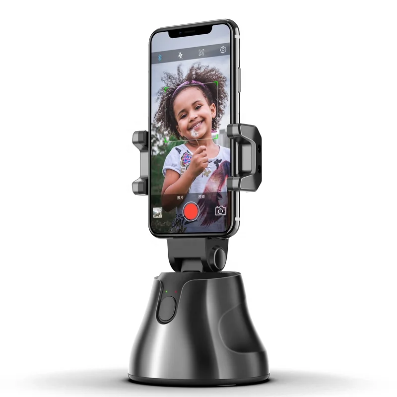 
360 rotation selfie stick ai smart gimbal personal robot cameraman in stock 