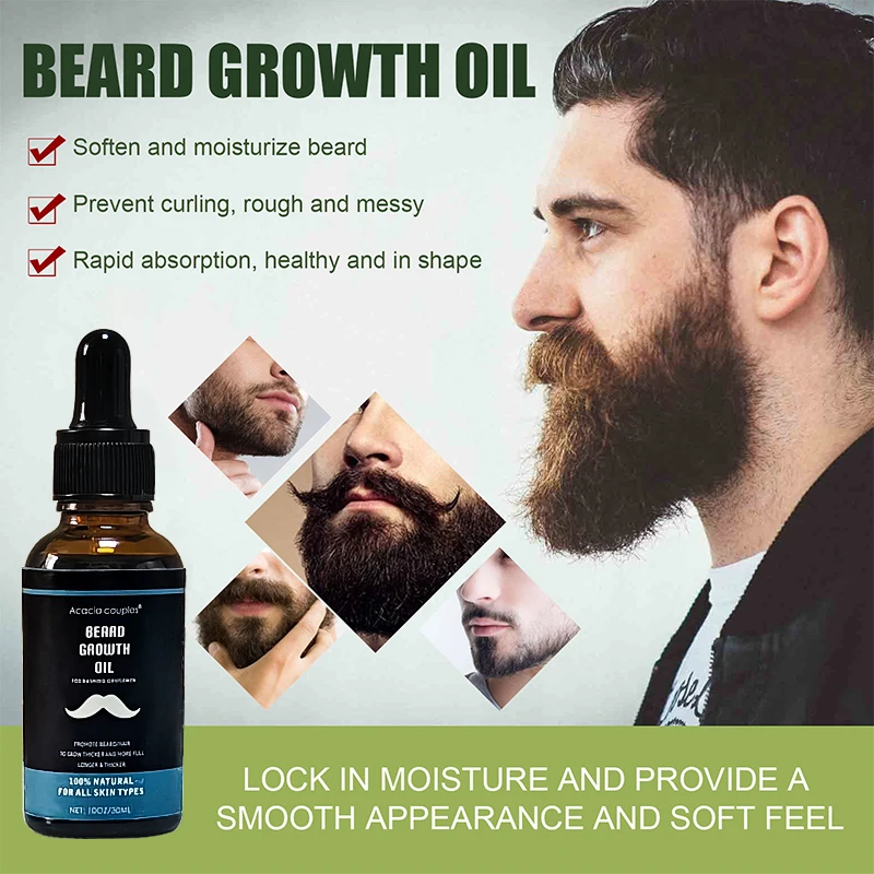 Beard Oil Hair Growth Bottle OEM Beard Oil Wholesale Private Label Organic Natural Unisex Pure Essential Oil