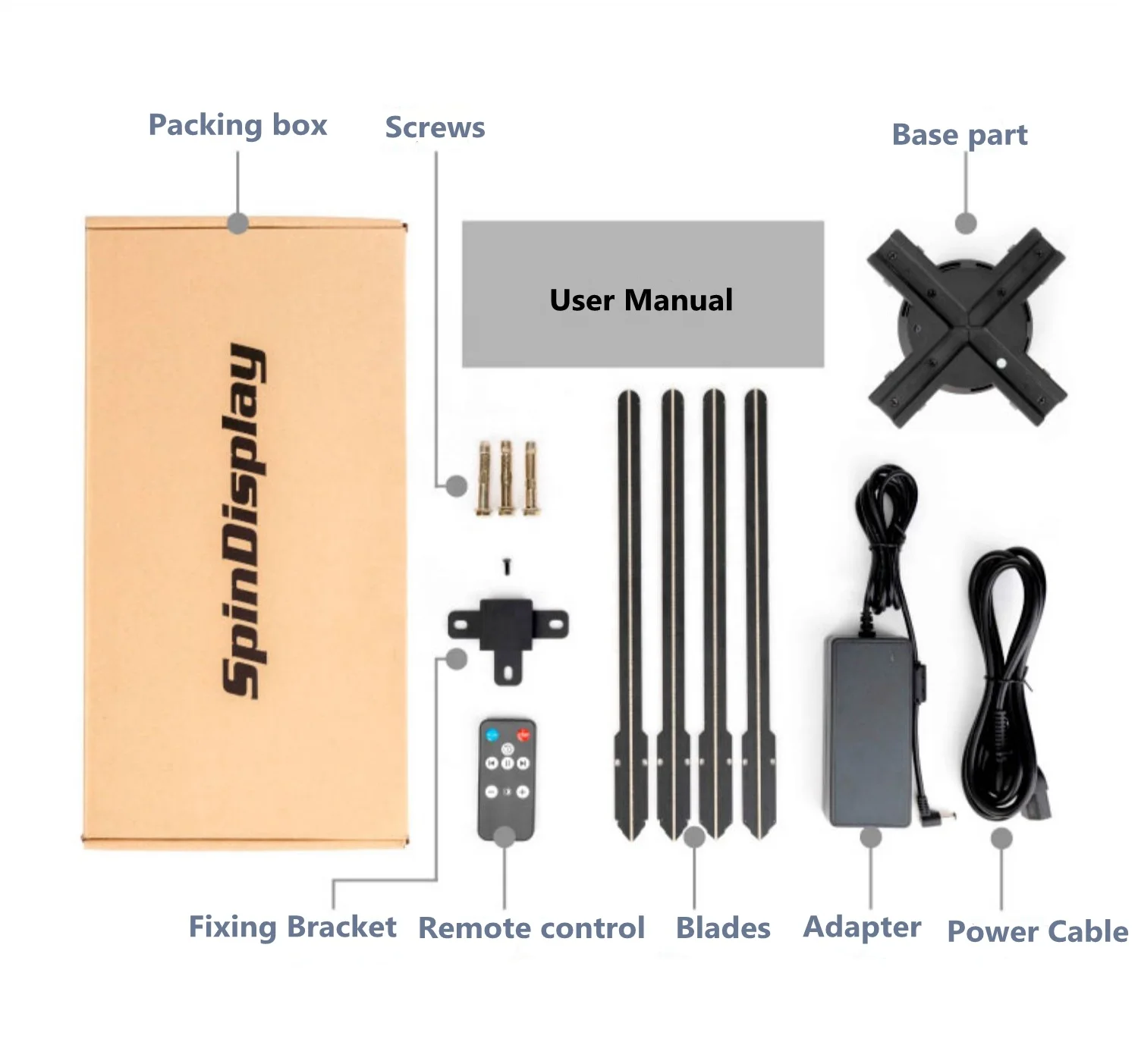 Naked Eye 3D Hologram Fan Big Size Hologram Fan 85cm 3D Holographic D Fan Hologram Projector