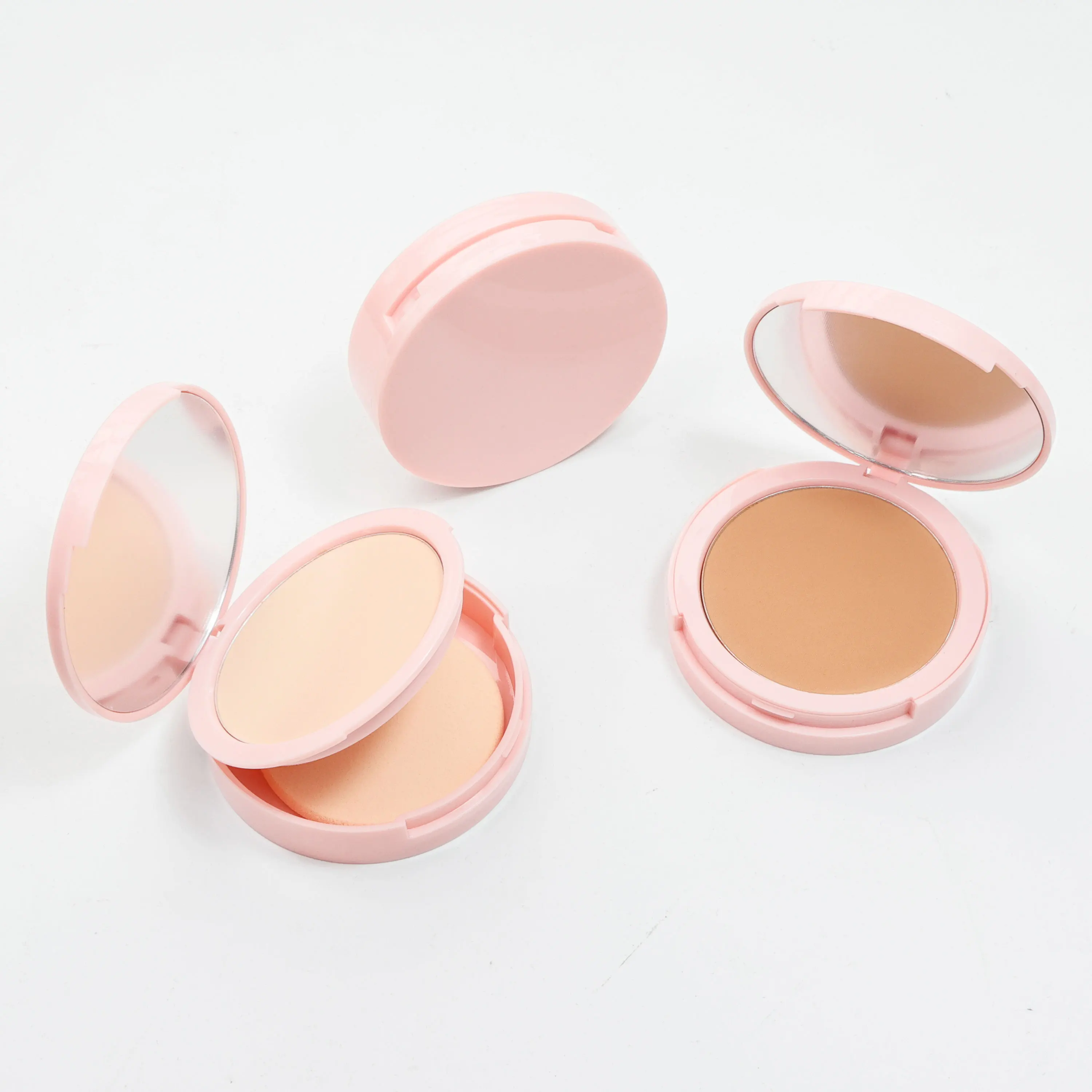 Hotsell Full Cover Oil-control Pressed Powder High Quality Private Label Waterproof Round Case Longlasting Setting Foundation