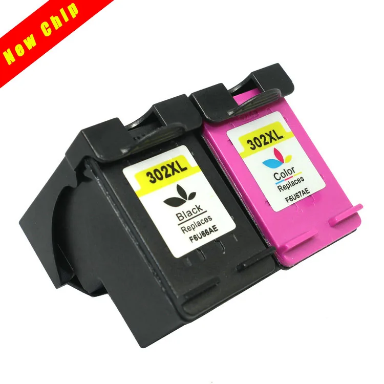 
best sell F6U067A F6U068A 302 302XL bk tri color reman ink cartridge 