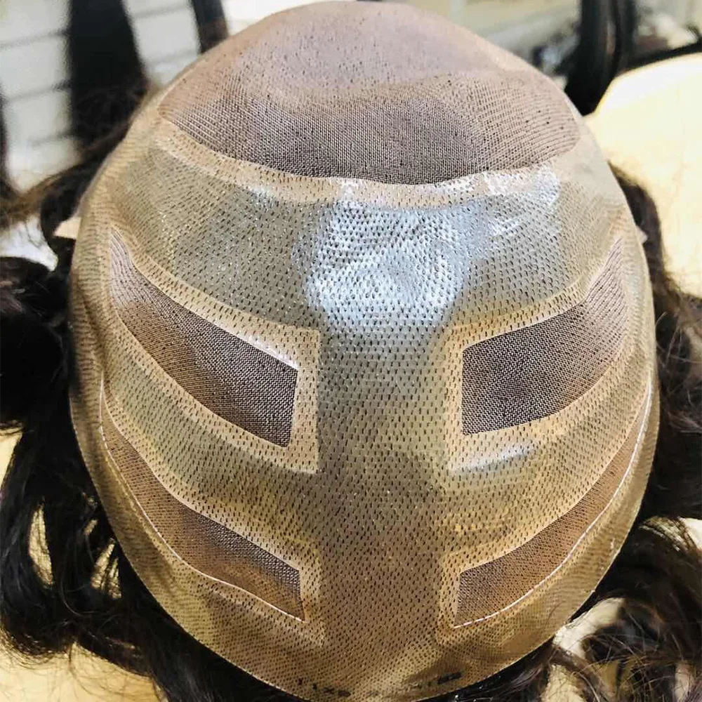 
Remy real cheap female beauty extension swiss Brazilian human hair mens toupee 