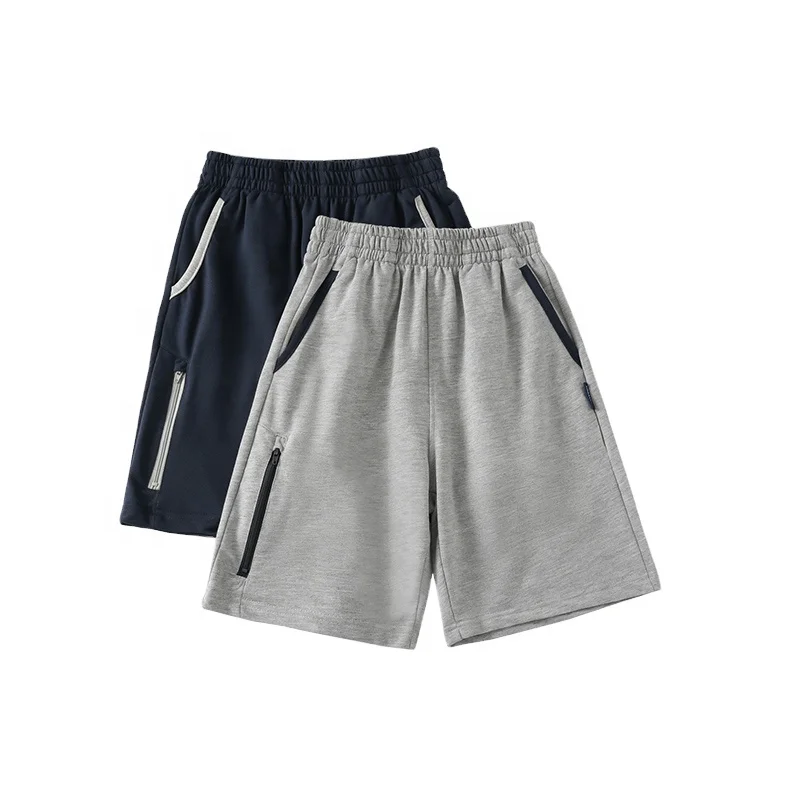 Student casual shorts summer navy blue gray sports shorts