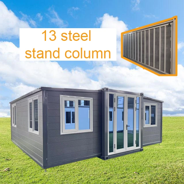Easy Fast Install EU Standard 20 FT Foldable Module Home Extendable House with outside wall Cladding