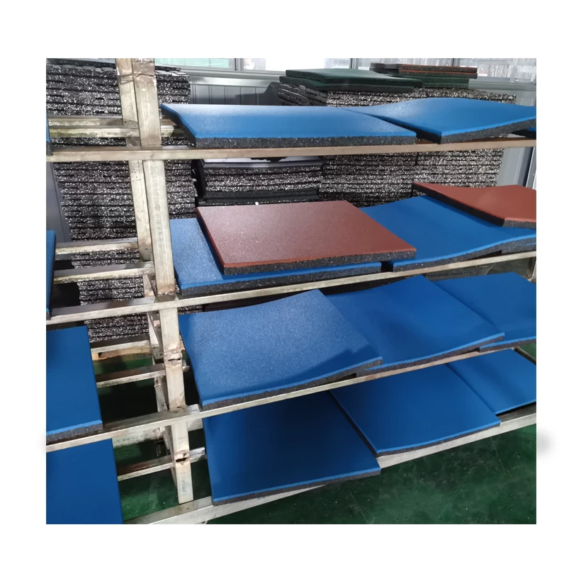Rubber Flooring Mats Non-Slip Heavy-Duty Mats for Playground Indoor Outdoor Gym Floor Tile