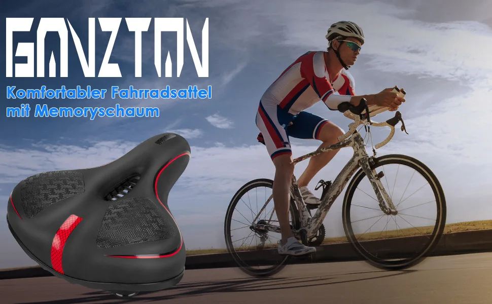 Mountain bike accessories Rainproof Thickened comfortable PU leather Bicycle  big Bum Spring Saddle hollow Seat Cycling Cushion