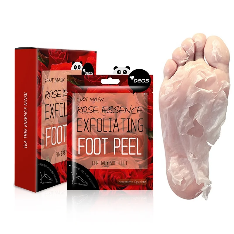 Visibly repair peeling foot mask rose essence foot mask low MOQ foot mask