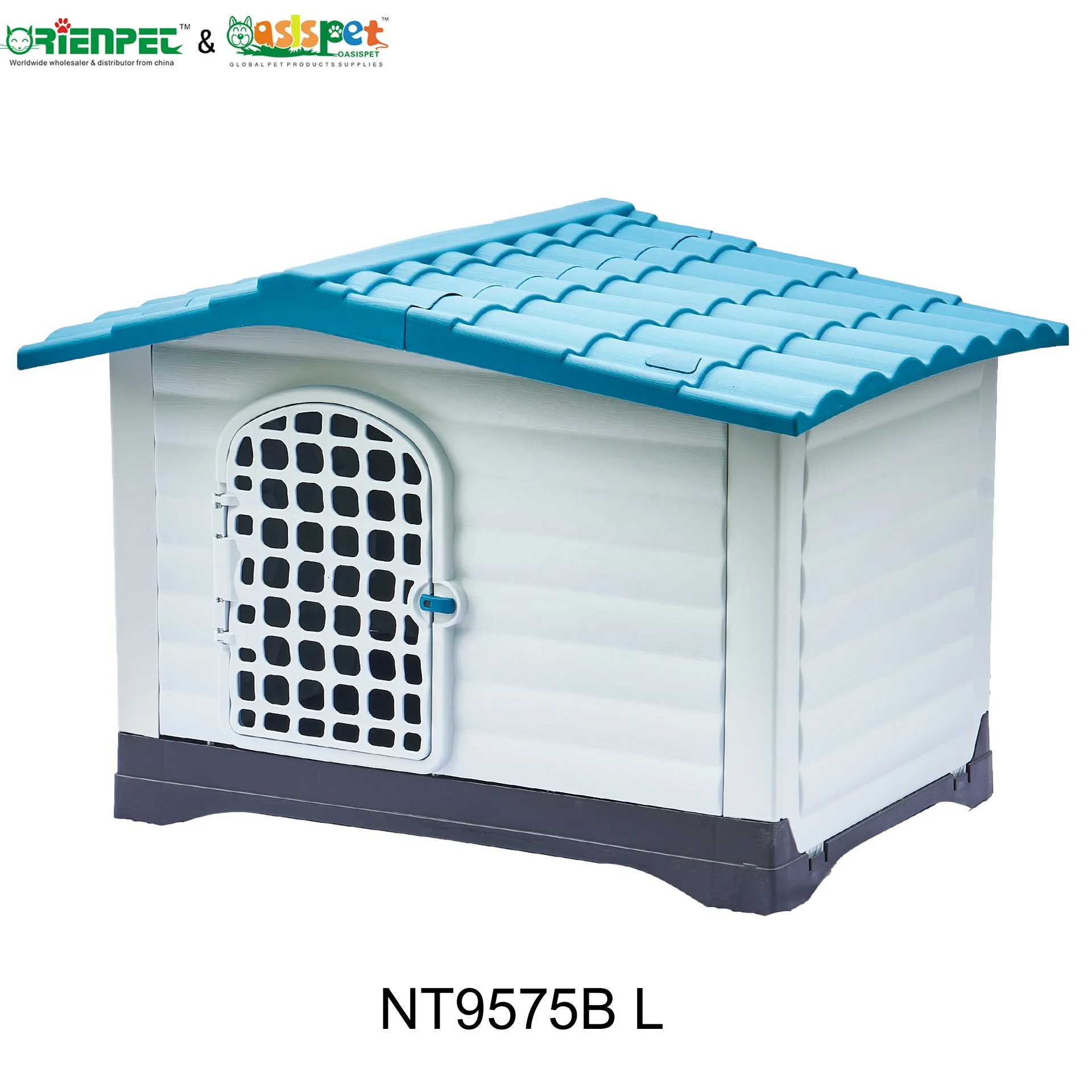  ORIENPET & OASISPET пластиковый домик для собак с пластиковой дверью NT9575B L Товары домашних