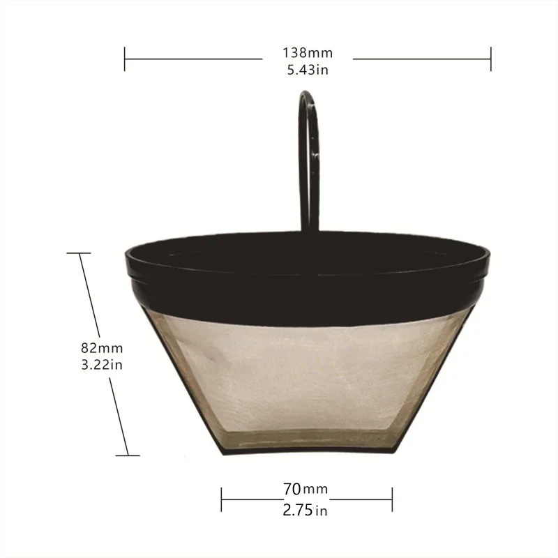 Gold Mesh Coffee Filter for Coffee and Coffee Maker