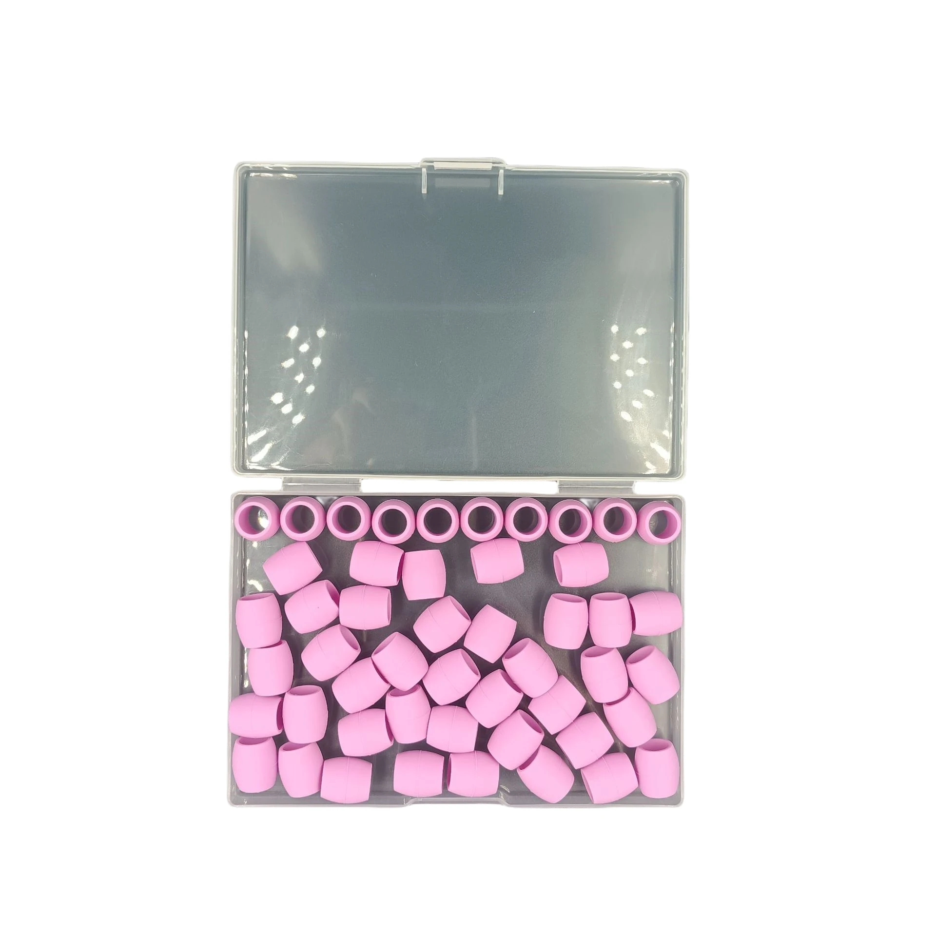 Factory Custom Soft Silicone Silicone Rubber Beads for Hairdressing Factory Mold Silicone Hair Beads For Braids Color Rings