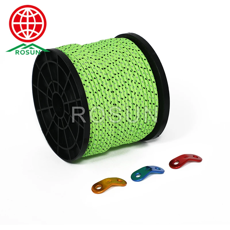 Camping  rope  2.5mm-6.0mm diameter tent strong  ropes, accessories for tents size 4m 10m 20m 50m 100m for choice of tent rope