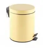 Golden big trash bin round design rectangular trash can for bathroom stainless steel pedal bin with big pedal
