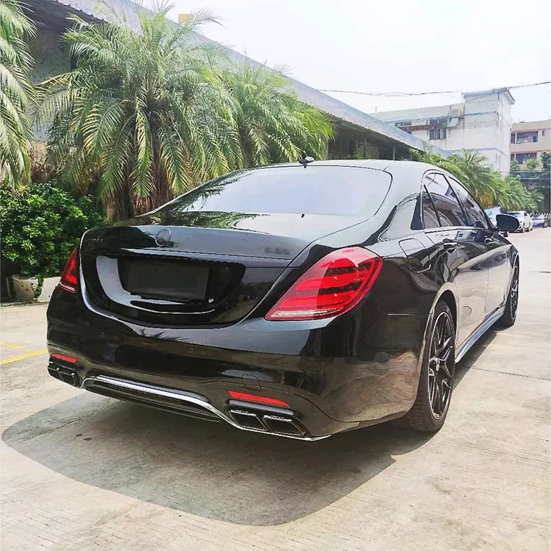 Upgrade S65 Body Kit Include Front Rear Bumper And Grille Auto Parts For Mercedes Benz S Class W222 2014-2020