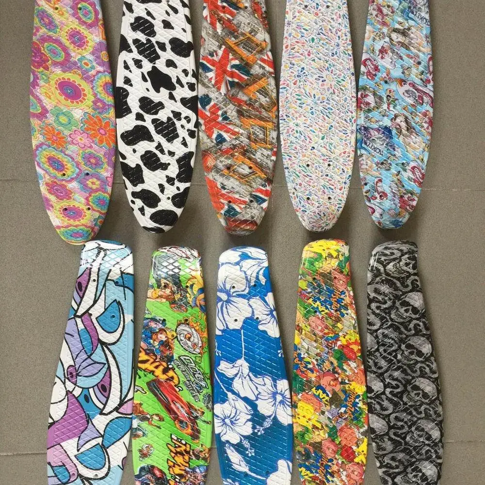 22 Inch Cheap Water Transfer Printing Patterns Deck  Penny Board Skateboard