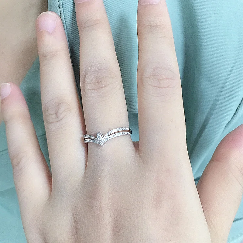 High quality diamond engagement crown ring white gold for women fine jewelry