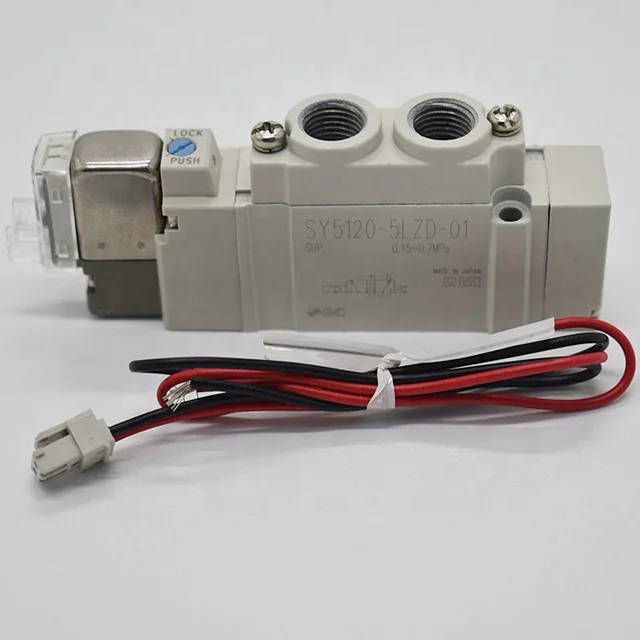 SMC SY5120/5220/5320-4/5/6LZ/LD/LZE/LZD-01-C4-C6-C8-Q port 12V solenoid valve