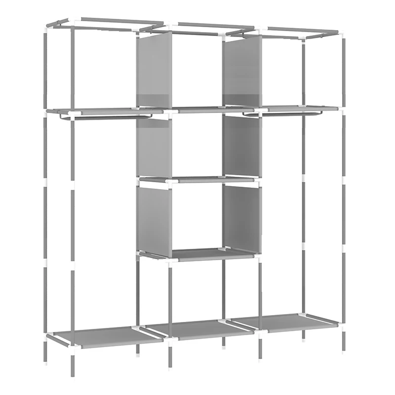 51 Inch Closet Organizer Wardrobe shelves, Clothes Cabinet with Non-woven Fabric