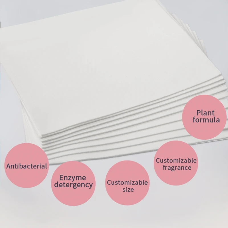 Laundry Detergent Strips Eco Friendly & Hypoallergenic Strong Clean Plastic-free Sheets