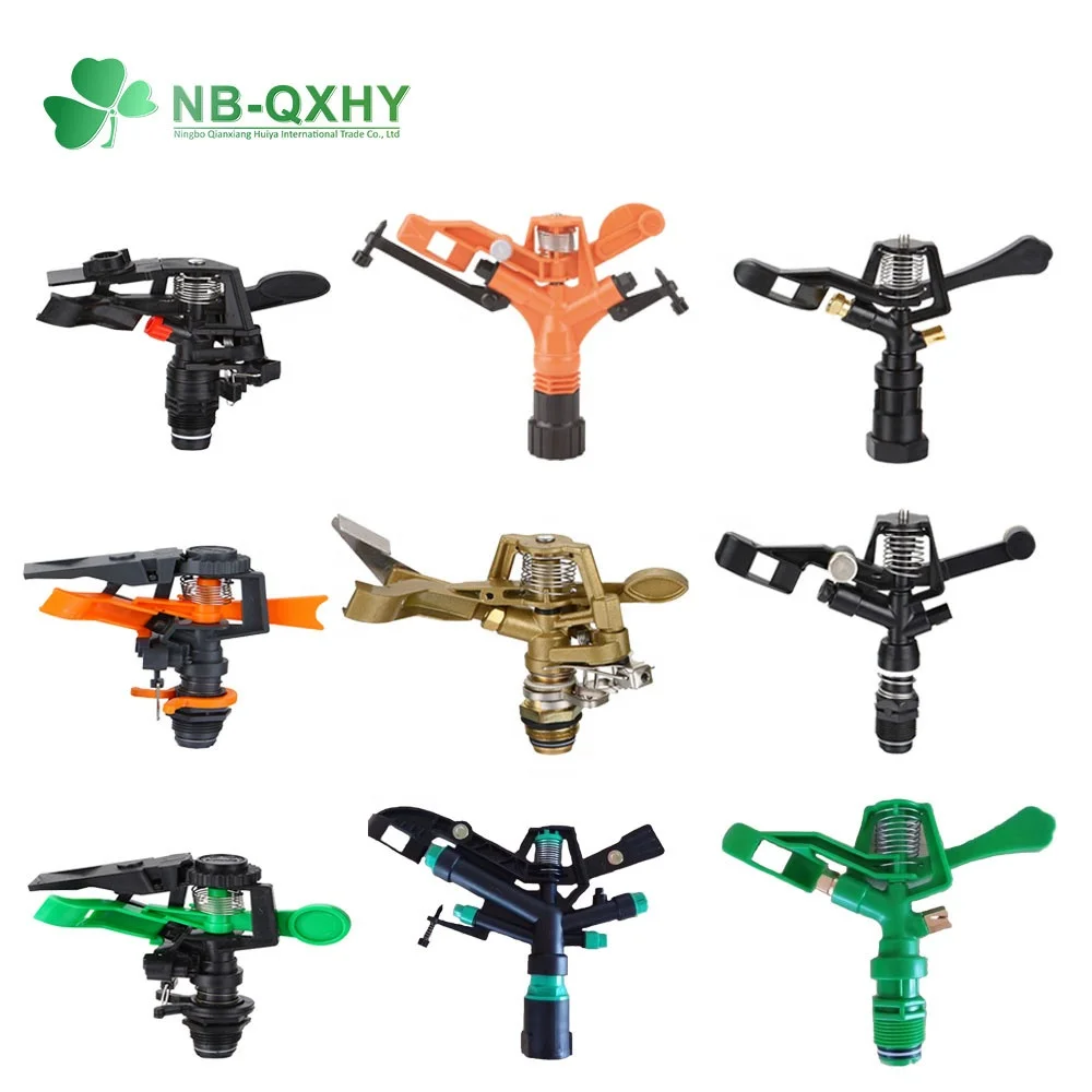 360° Adjusting garden watering sprinklers irrigation plastic impact rotating watering sprinkler