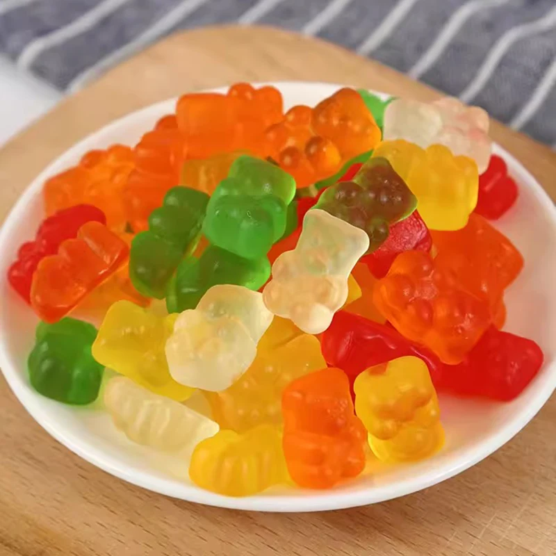 halal yummy delicious Soft candy Gummy Bear Shape fruit Flavor Gummy Candy in Bulk