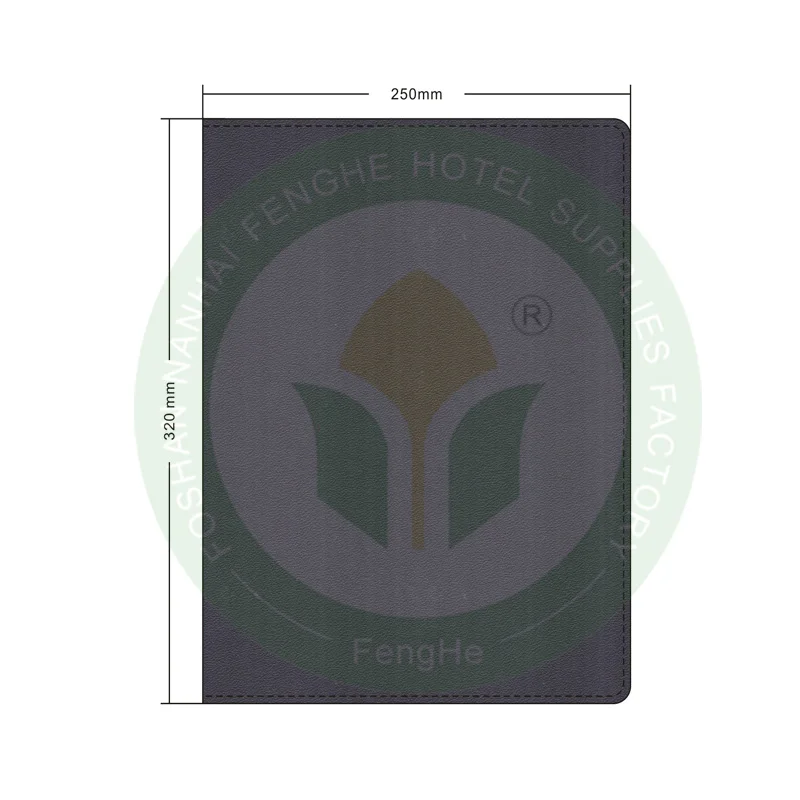 Hotel a3 a4 size leather food menu folder pvc leather menu cover